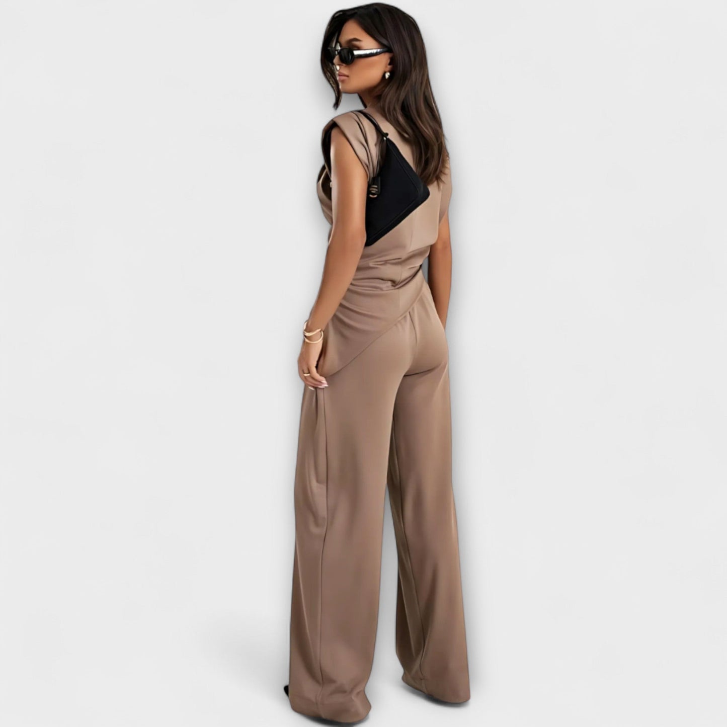 Sofia - Asymmetrical Outfit with Draped Shoulders