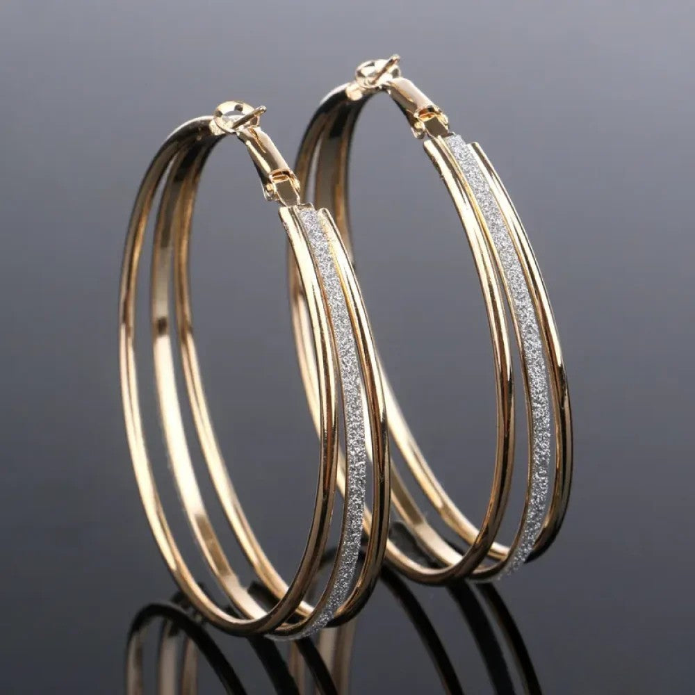 Vintage Gold Bright Stud Earrings