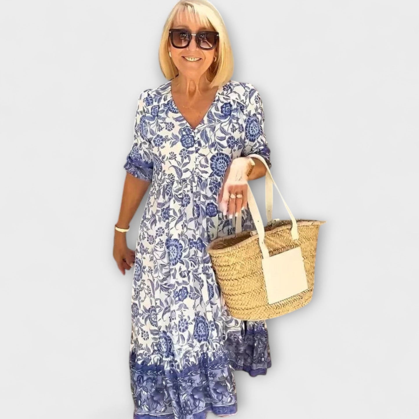 Caitlin - Elegant Floral Dress