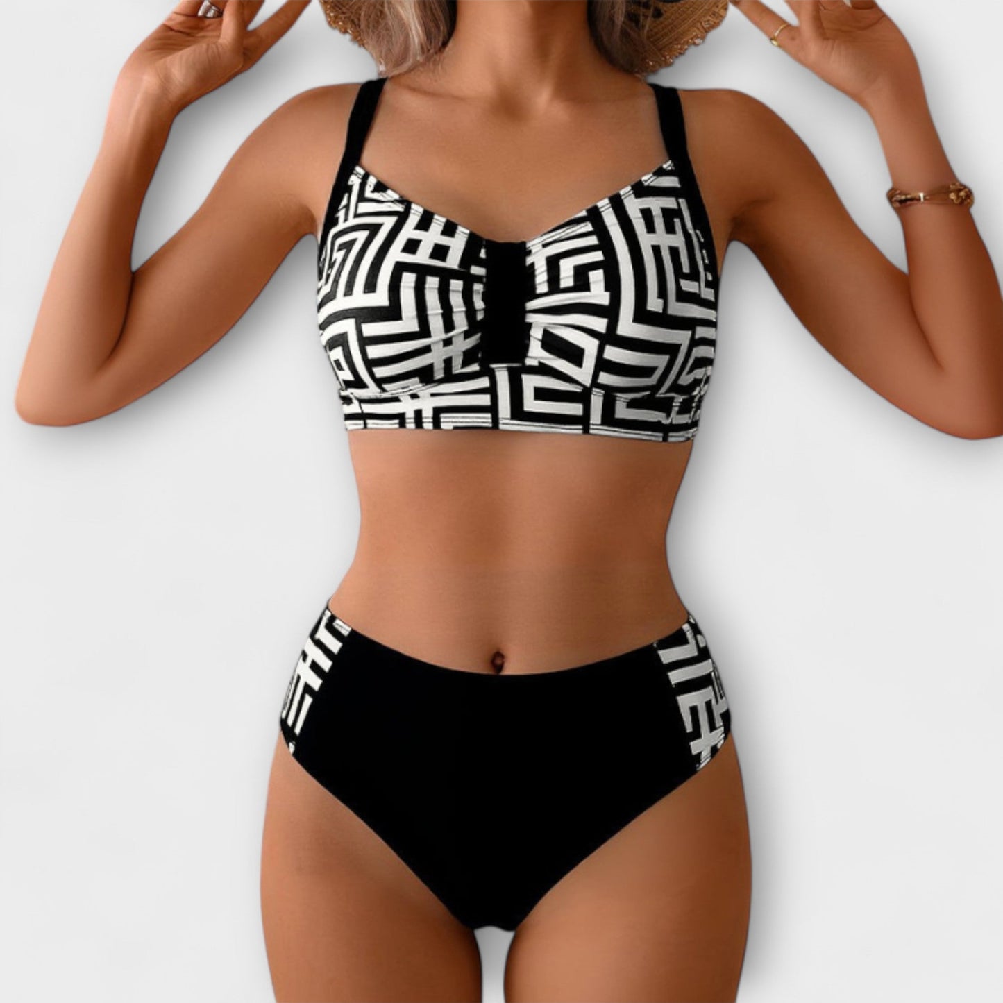 Claire - Stylish Two-Piece Patterned Bikini