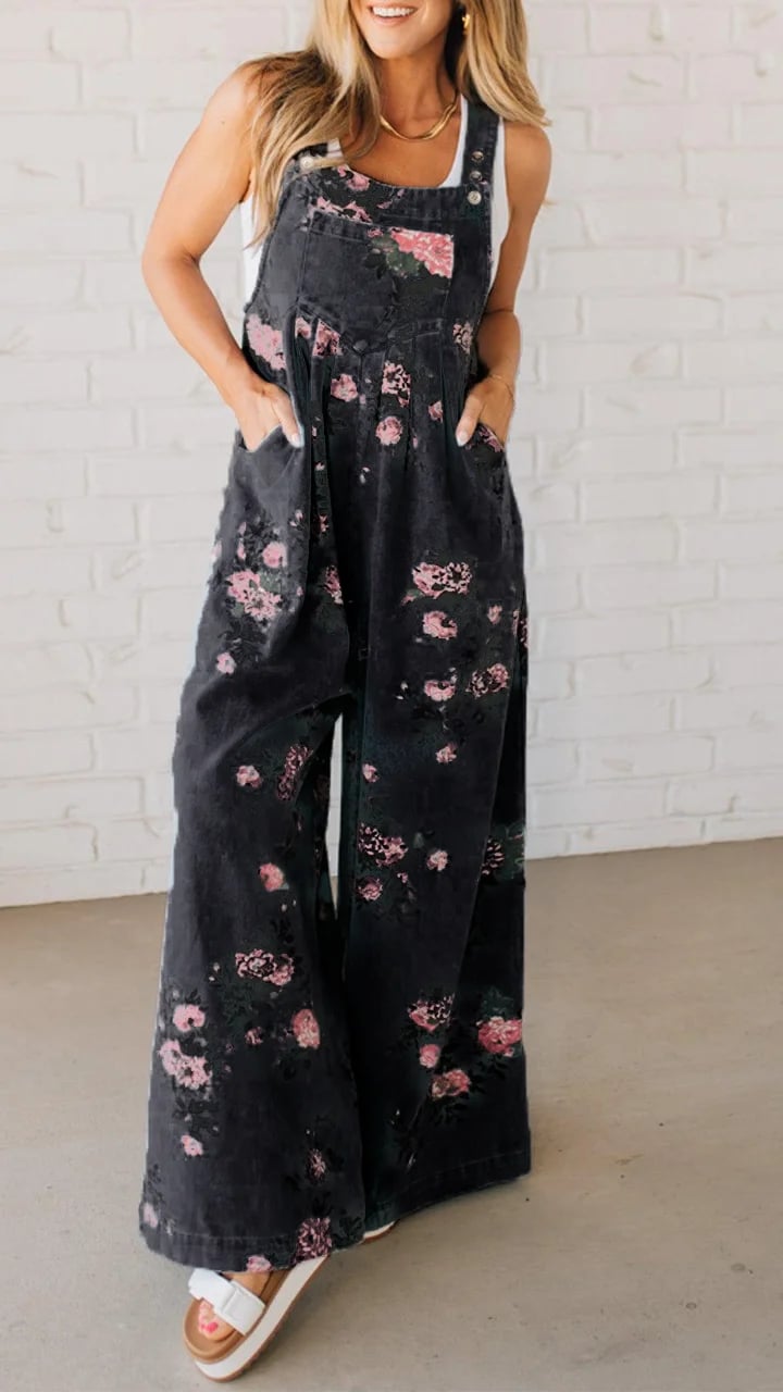Floral Print Jumpsuit