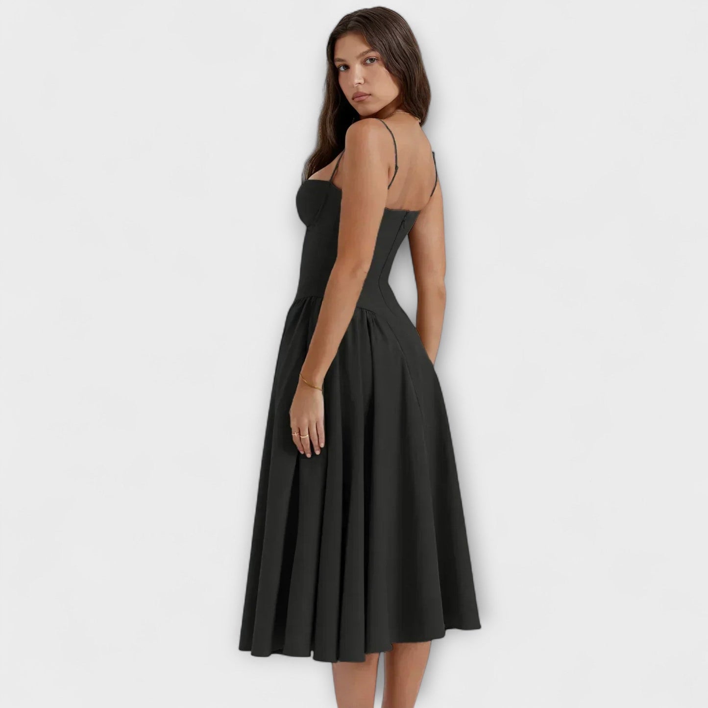 Rosalie - Elegant Sleeveless Corset Dress