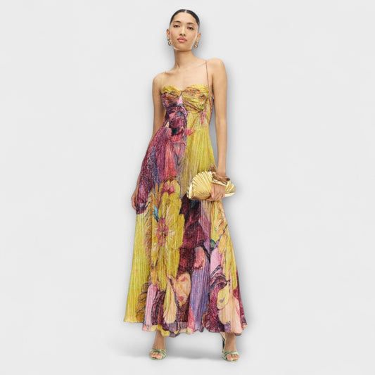 Kiara - Maxi Dress with Bold Ikat Print