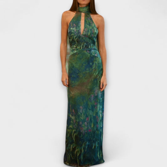 Maisie - Monet Iris Printed Maxi Dress
