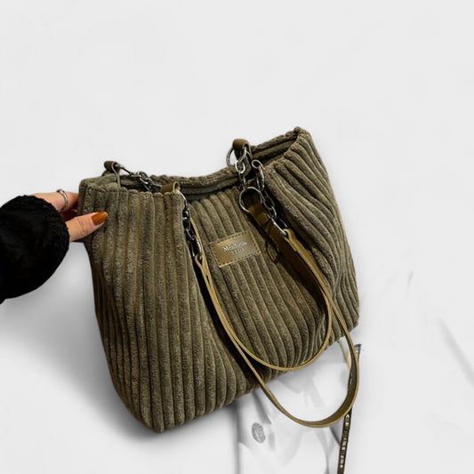 Lora - Soft Cord Shoulder Bag