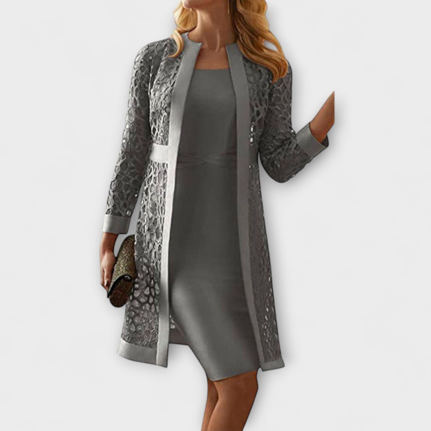 Runa - Stylish Two-Piece Lace Dress