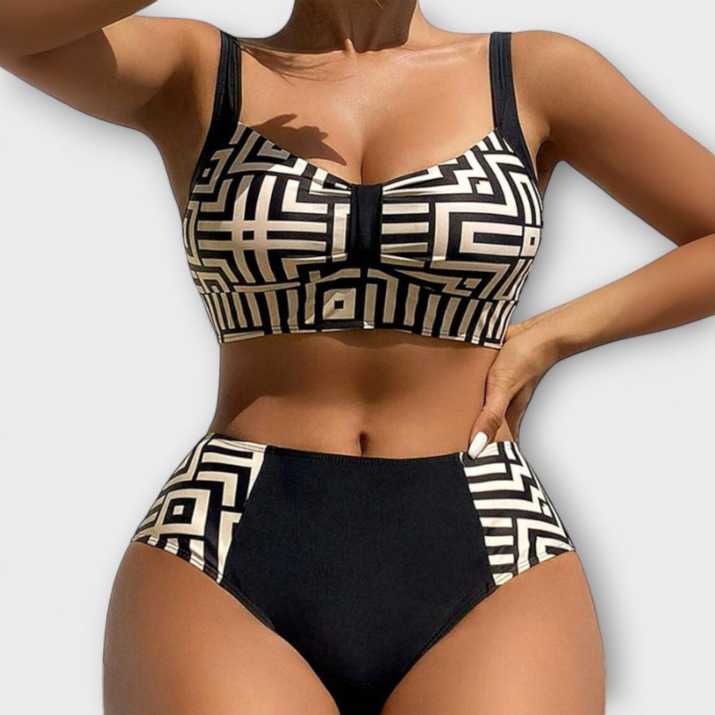 Claire - Stylish Two-Piece Patterned Bikini