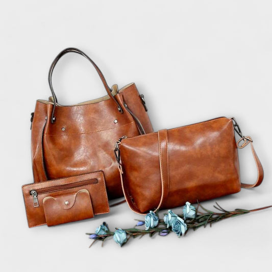 Lora - 4-Piece Vintage Bag Set