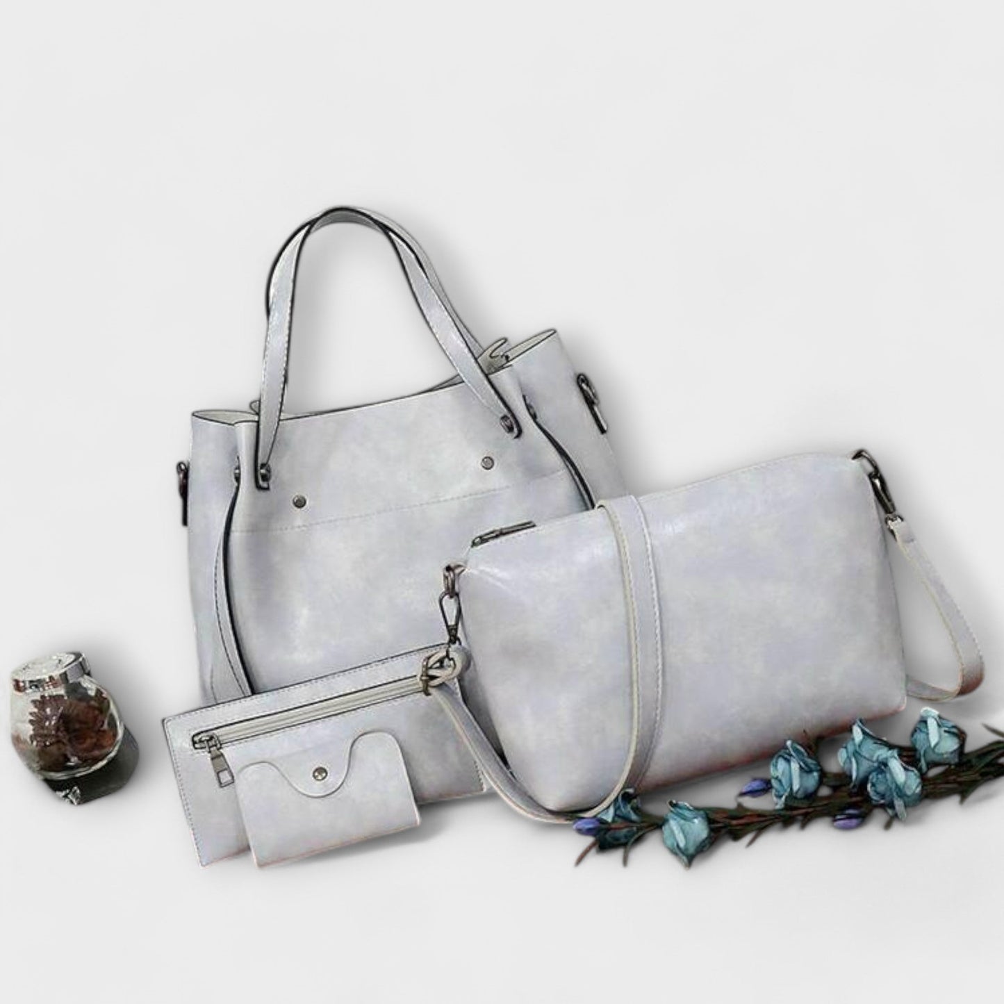 Lora - 4-Piece Vintage Bag Set
