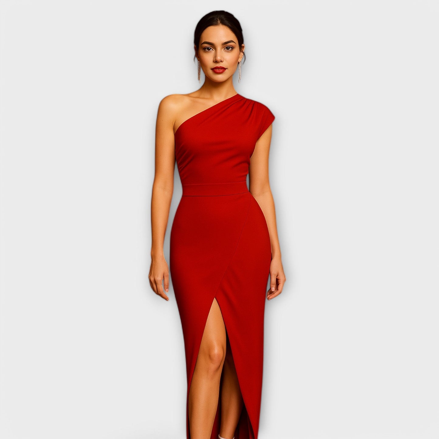 Chic Asymmetrical Evening Gown