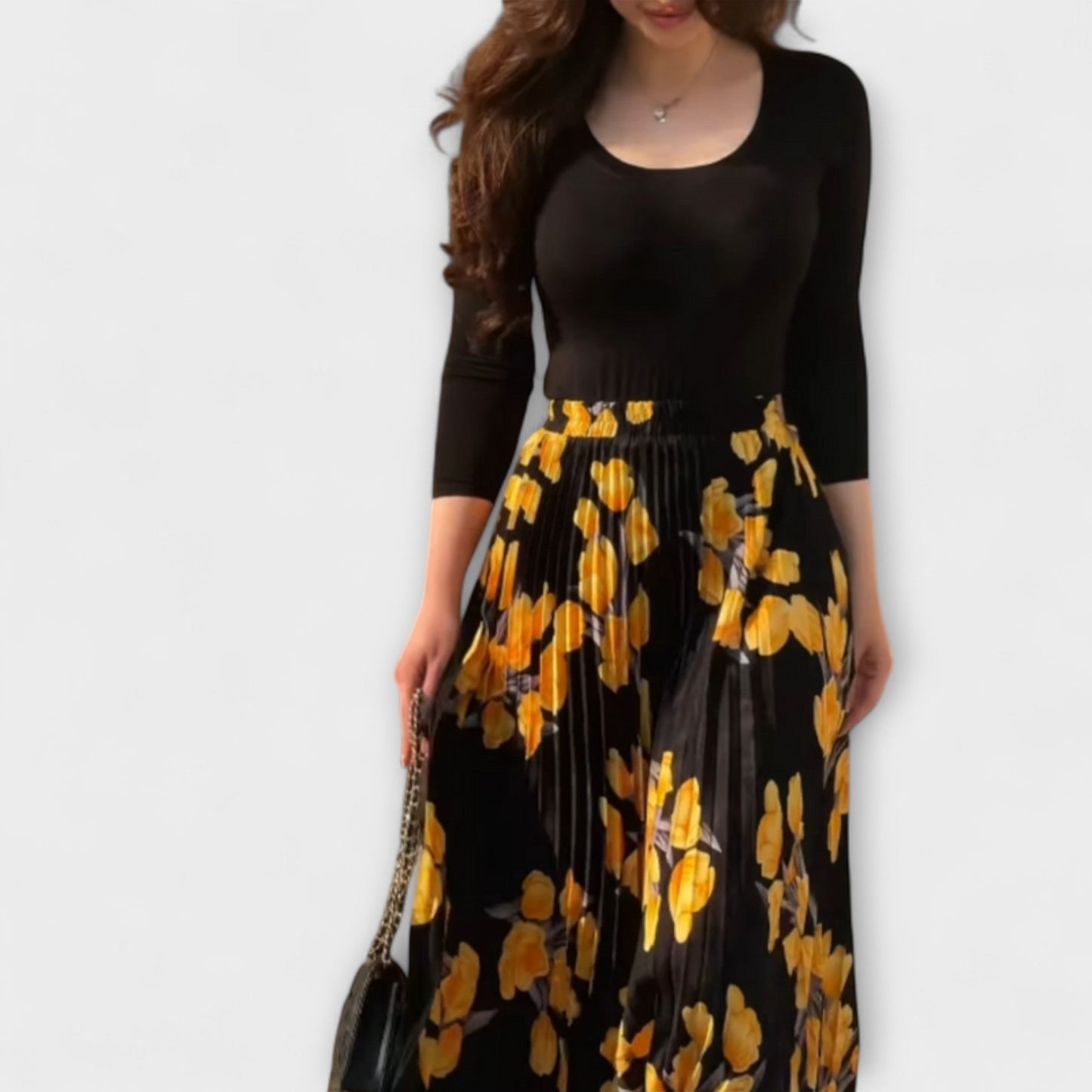 Violette - Pleated Skirt and Top Set