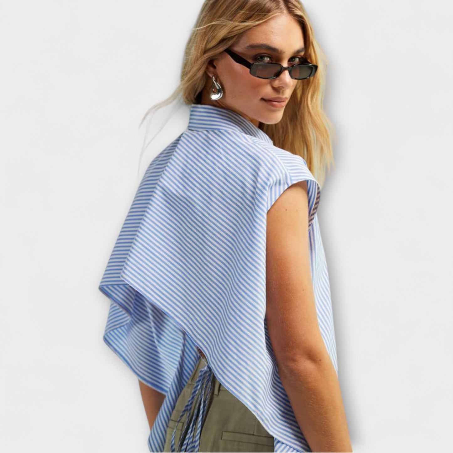 Leona - Striped Sleeveless Top