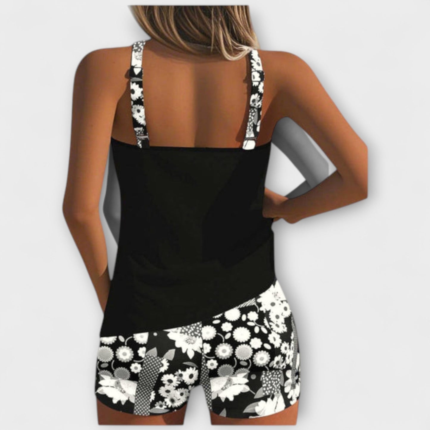 Lynne – Floral Print Two-Piece Swimsuit