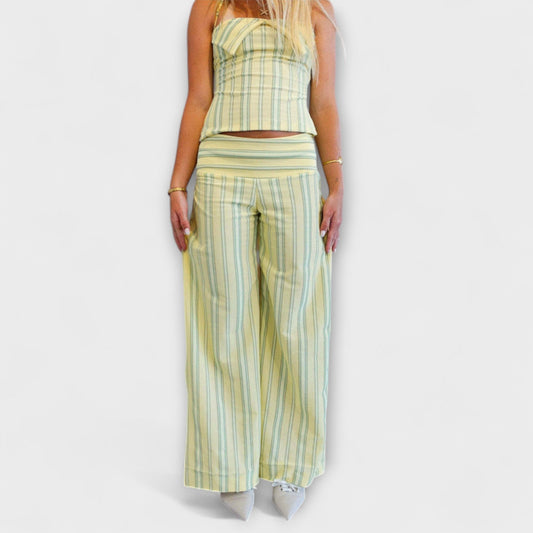 Anastasia - Classic Striped Pants Set