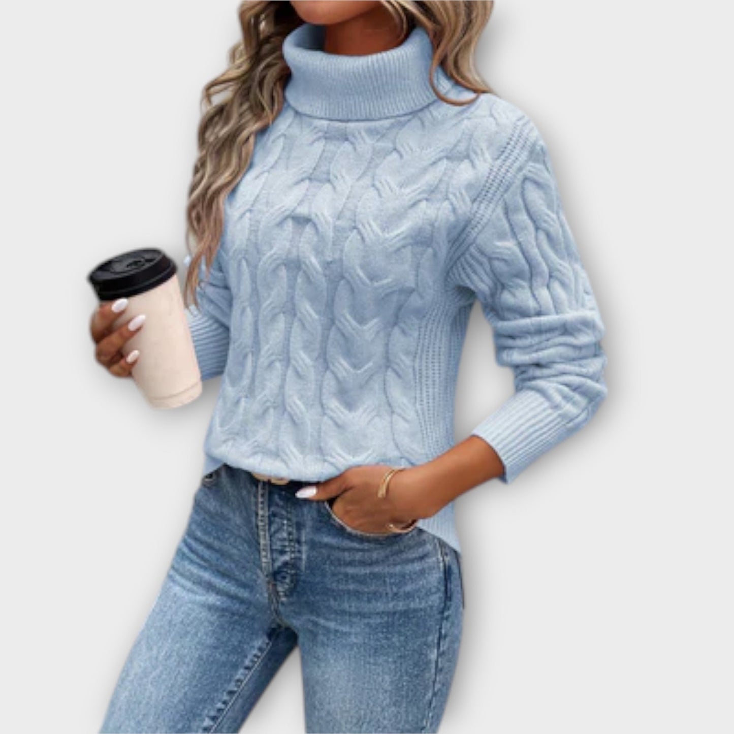 Amelia – Stylish Knit Turtleneck Sweater