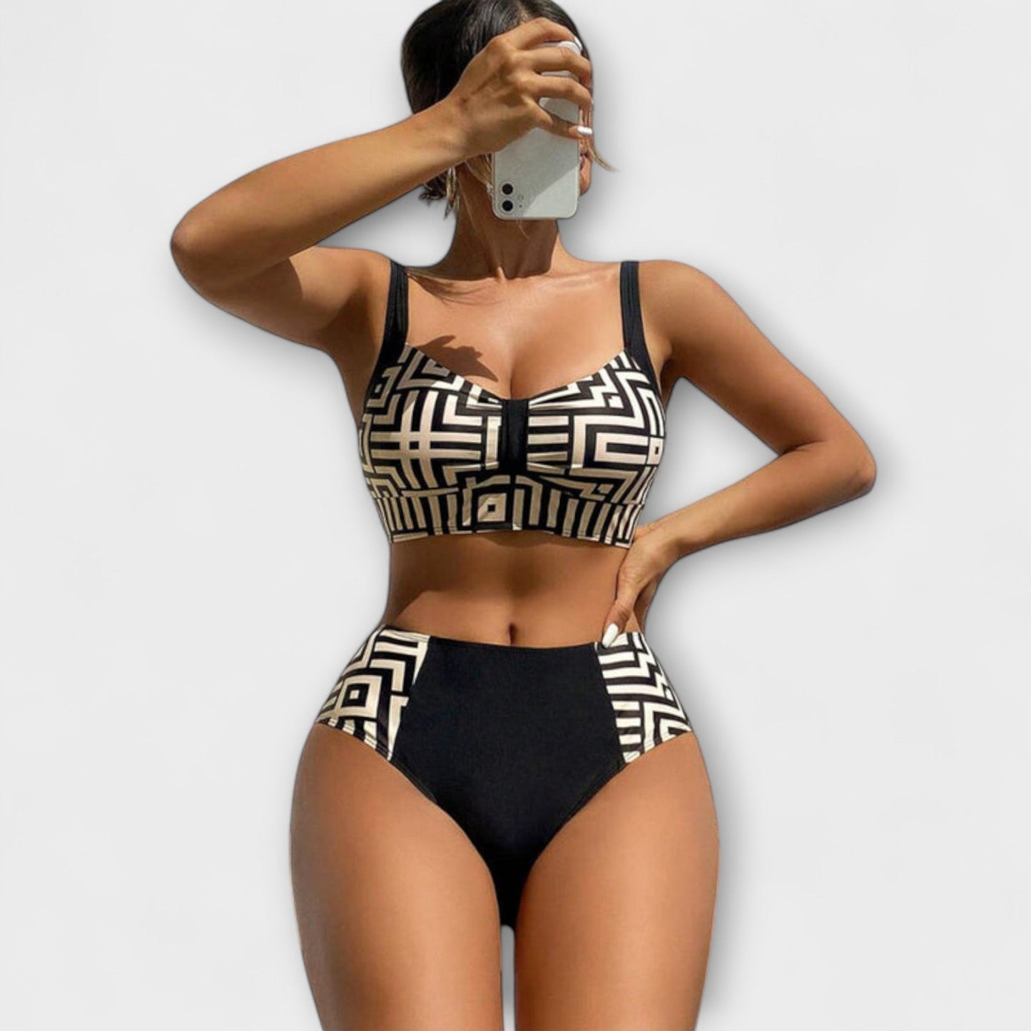 Claire - Stylish Two-Piece Patterned Bikini