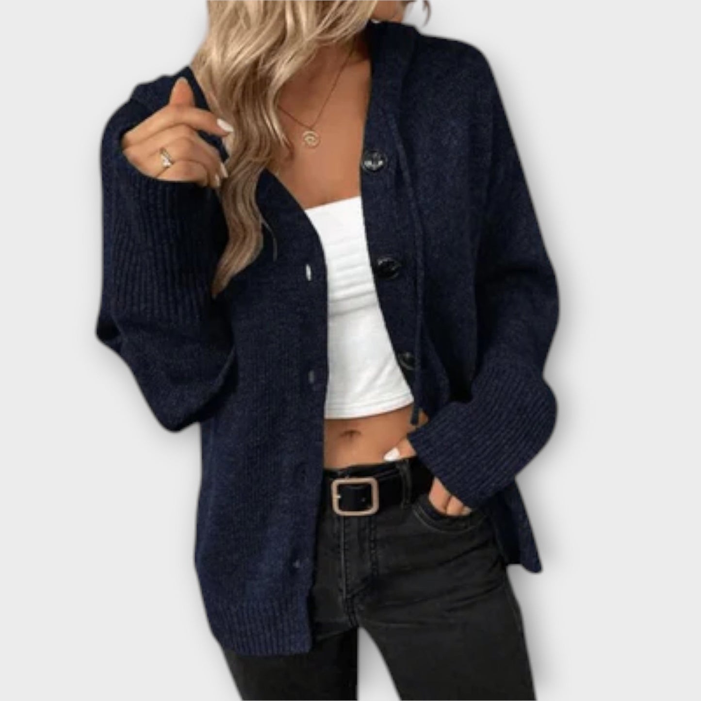 Brittan - Button-Up Knitted Cardigan