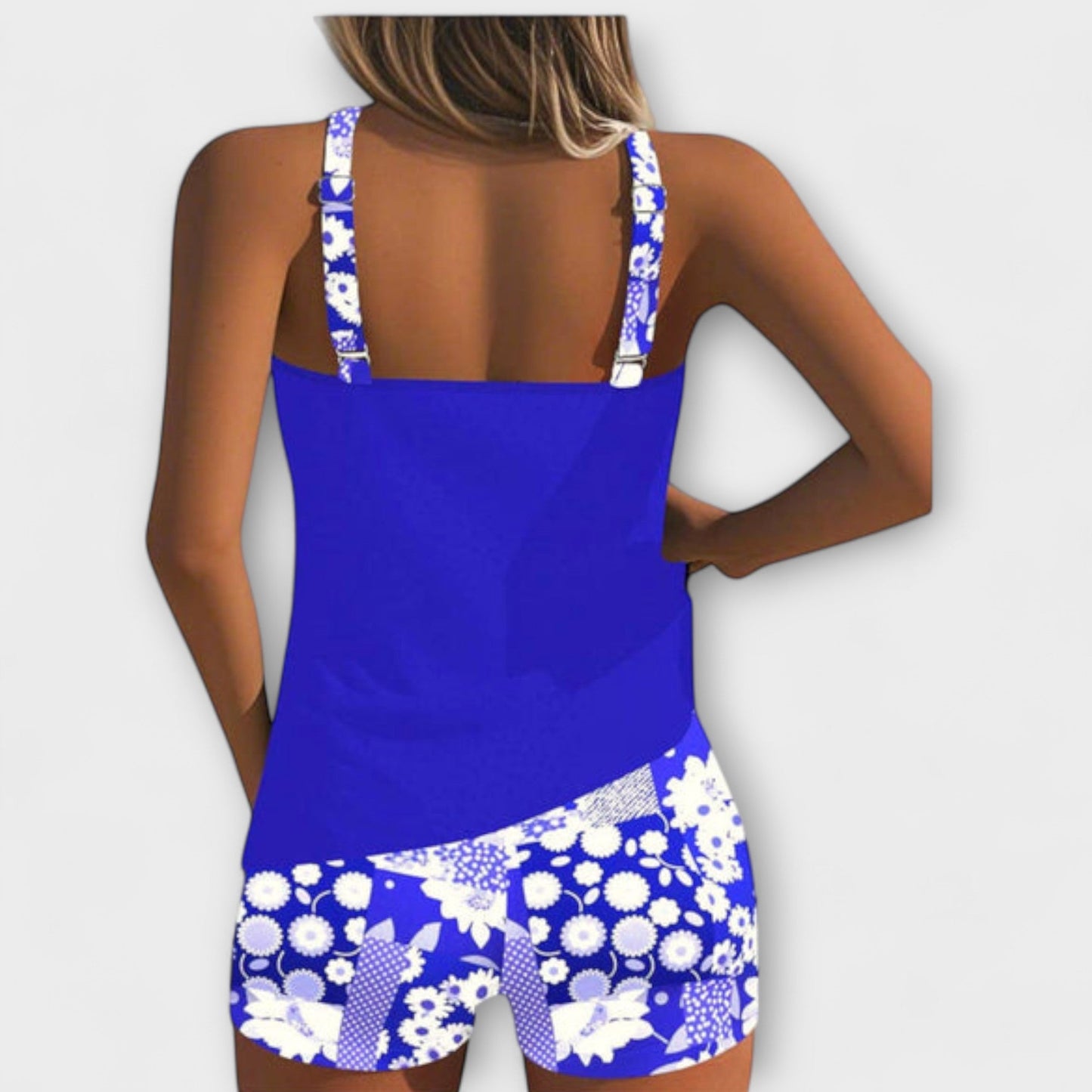 Lynne – Floral Print Two-Piece Swimsuit