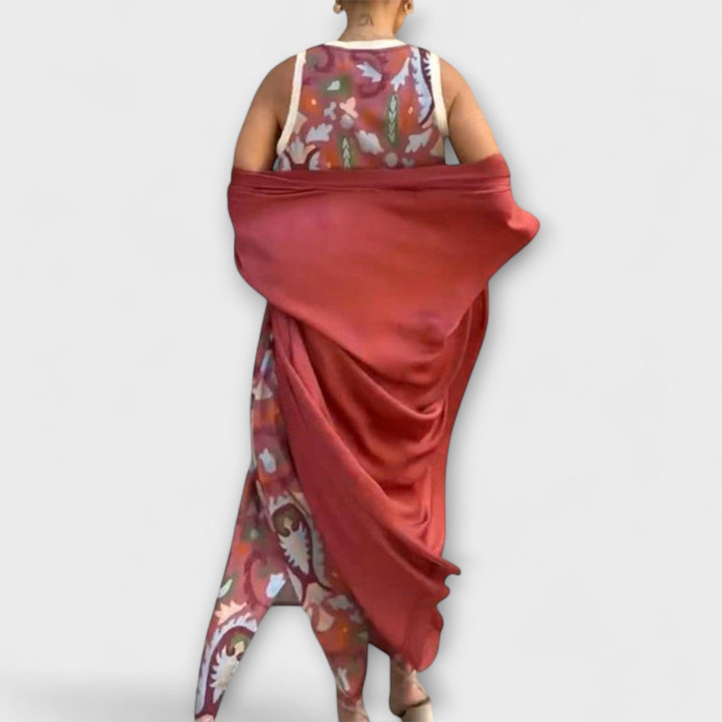 Selviane - Maxi Dress with Coordinating Cardigan