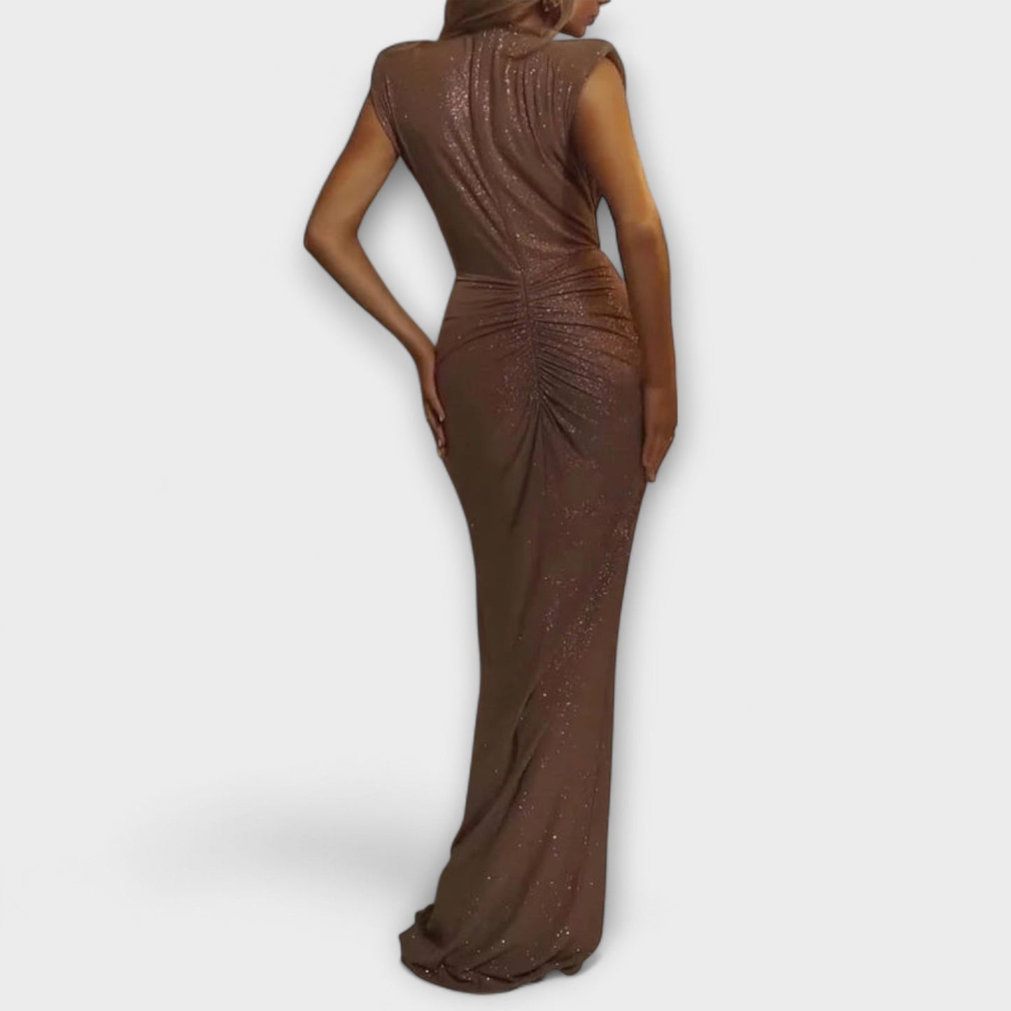 Thea - Maxi Dress with a Deep V-Neck