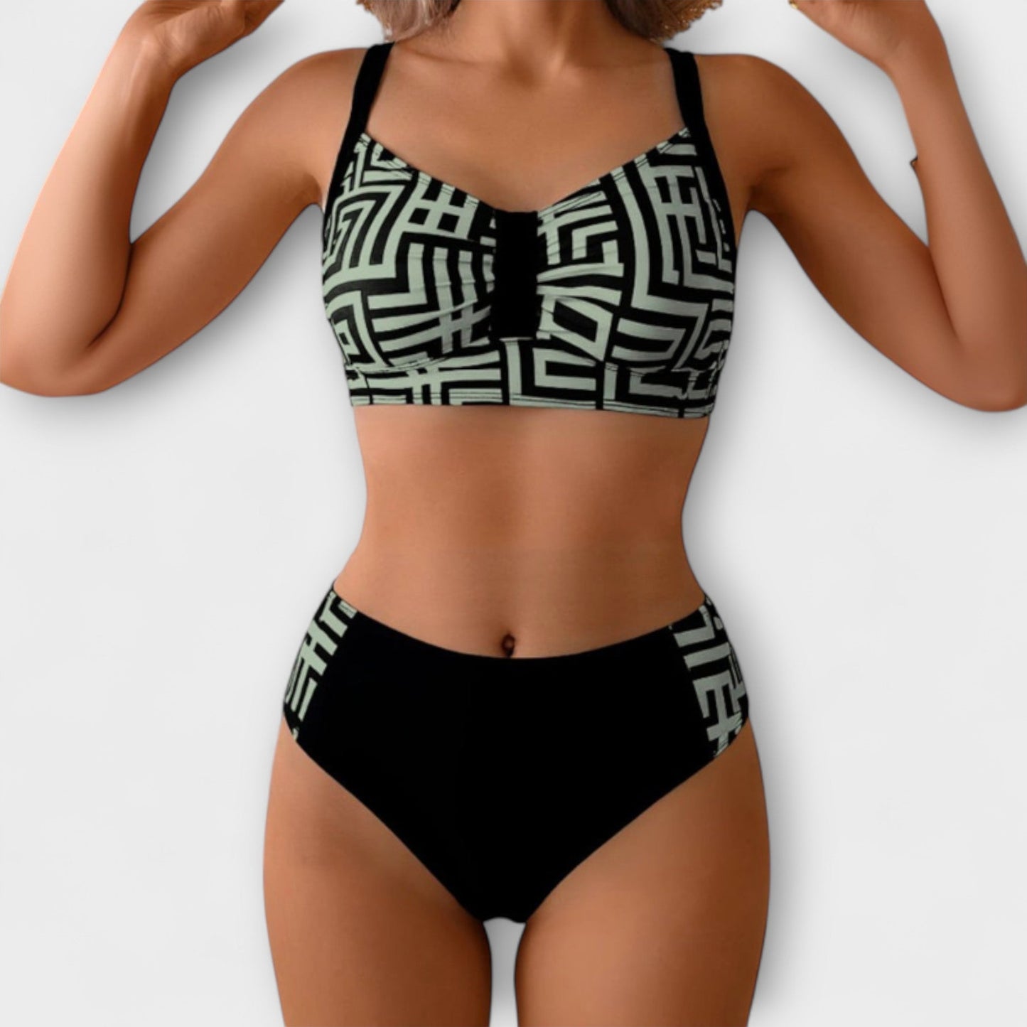 Claire - Stylish Two-Piece Patterned Bikini