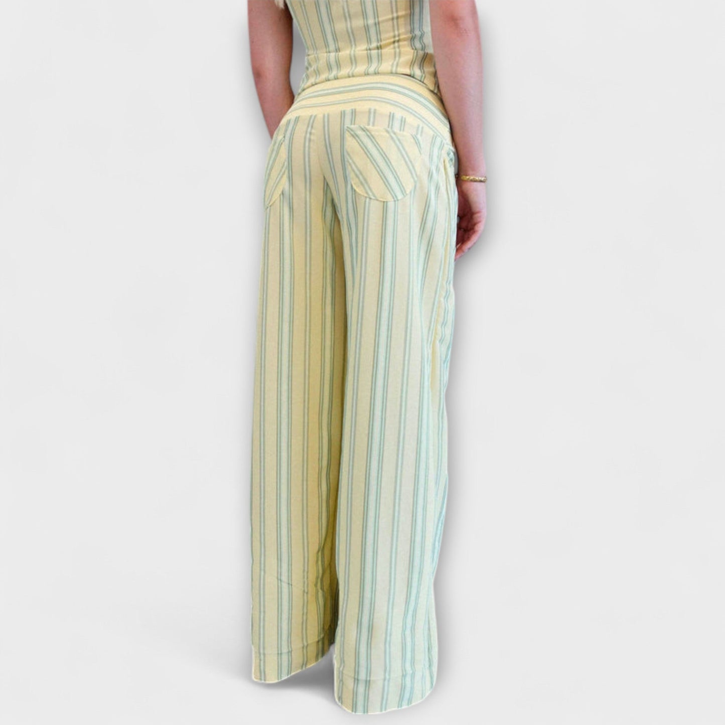 Anastasia - Classic Striped Pants Set
