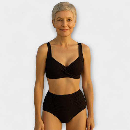 Nicole – Gathered Fabric Bikini