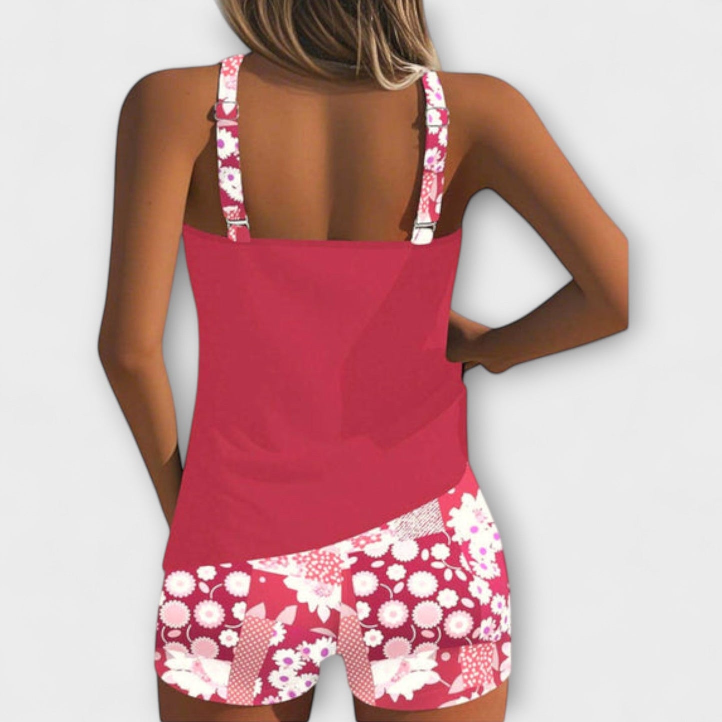Lynne – Floral Print Two-Piece Swimsuit