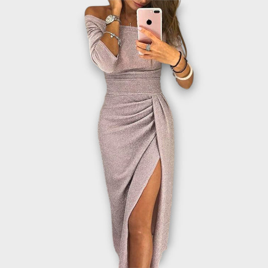 Lena - Stylish Off-Shoulder Dress