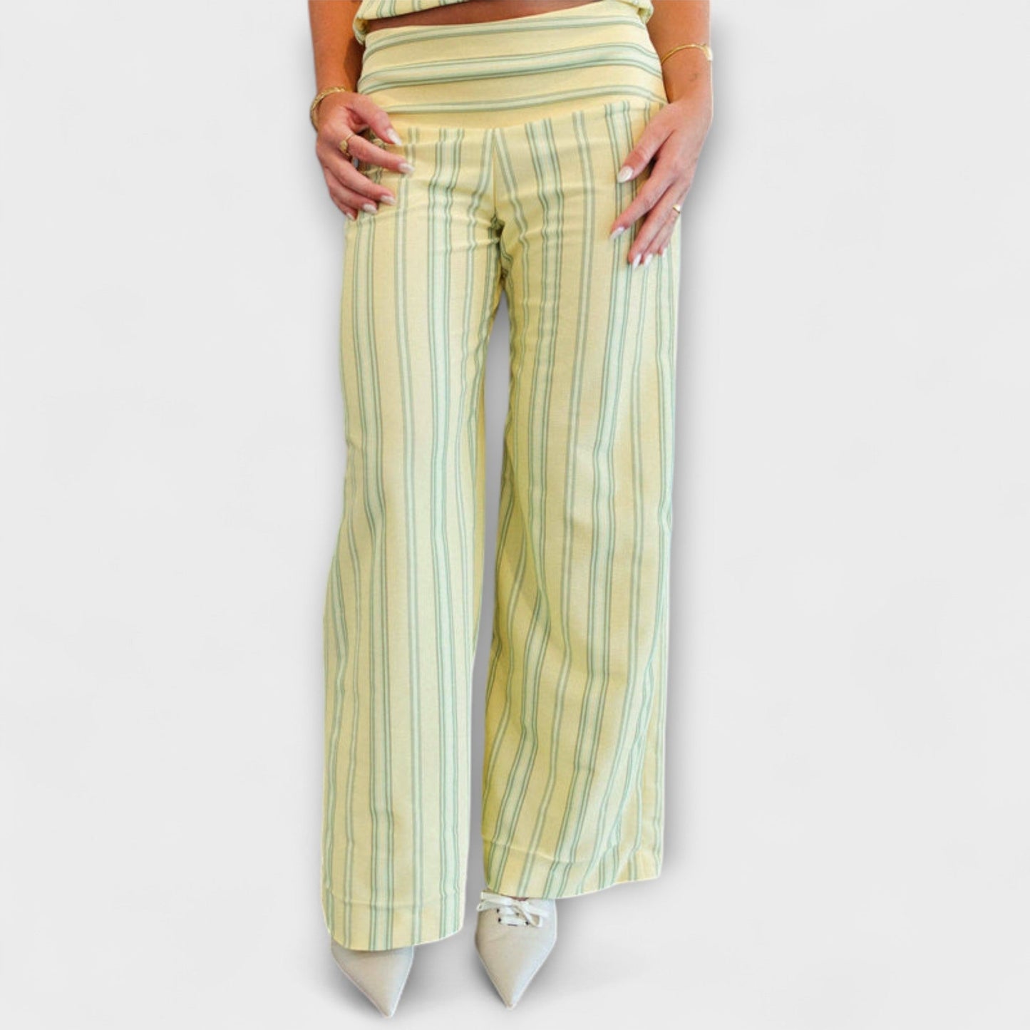 Anastasia - Classic Striped Pants Set