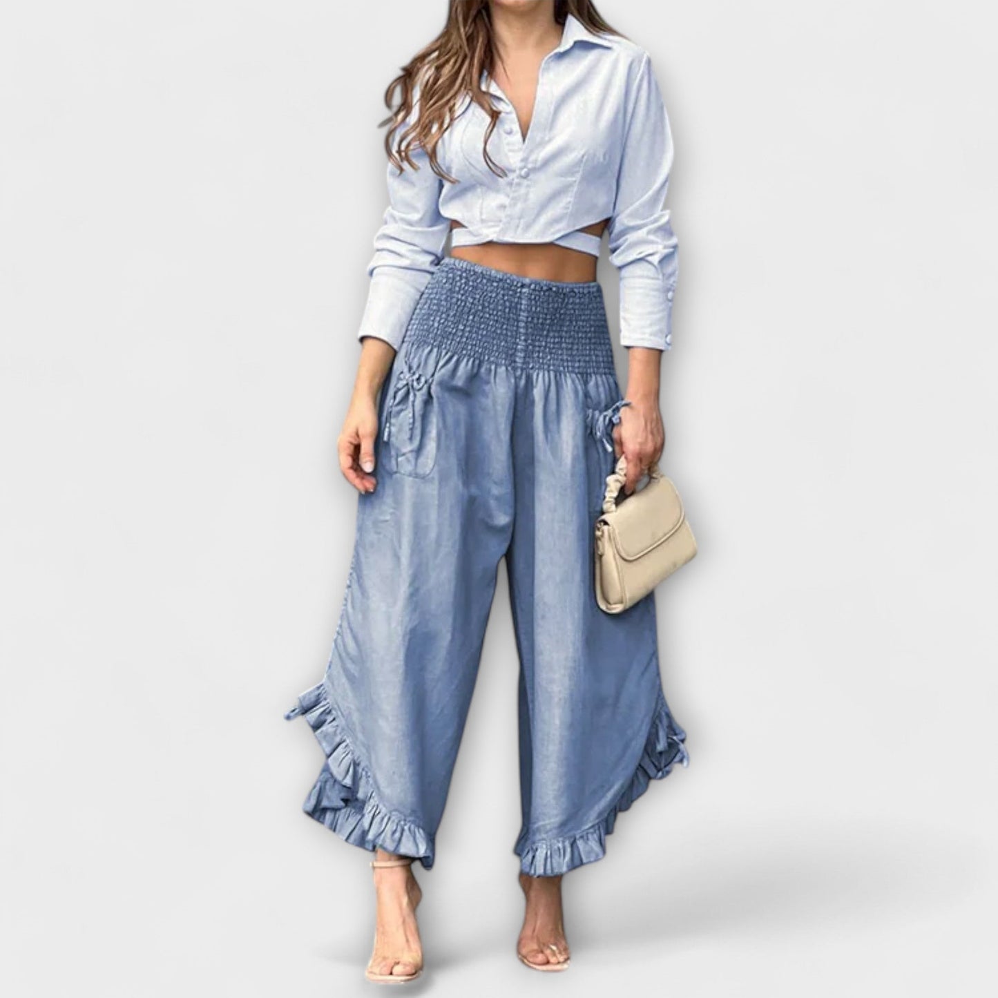 Jaya - Stylish Casual Linen Pants with Trendy Pleats