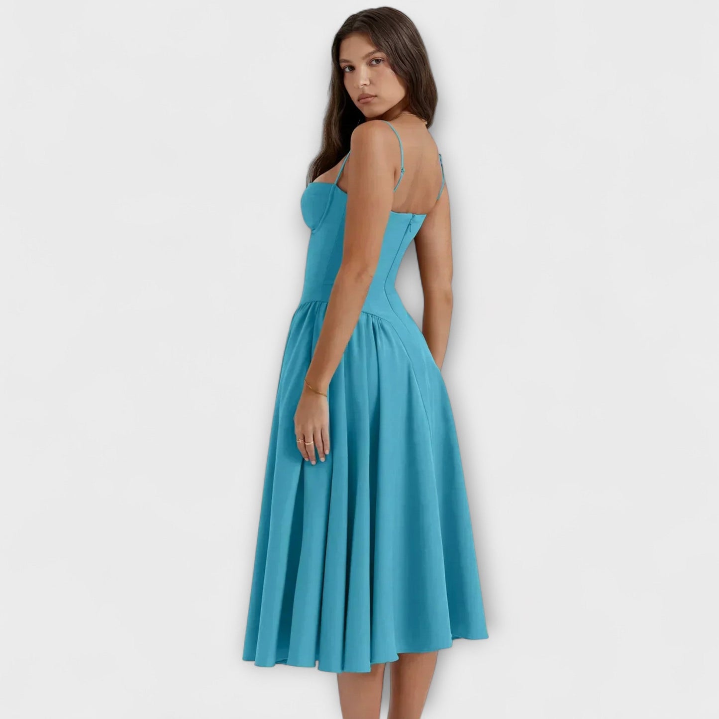 Rosalie - Elegant Sleeveless Corset Dress