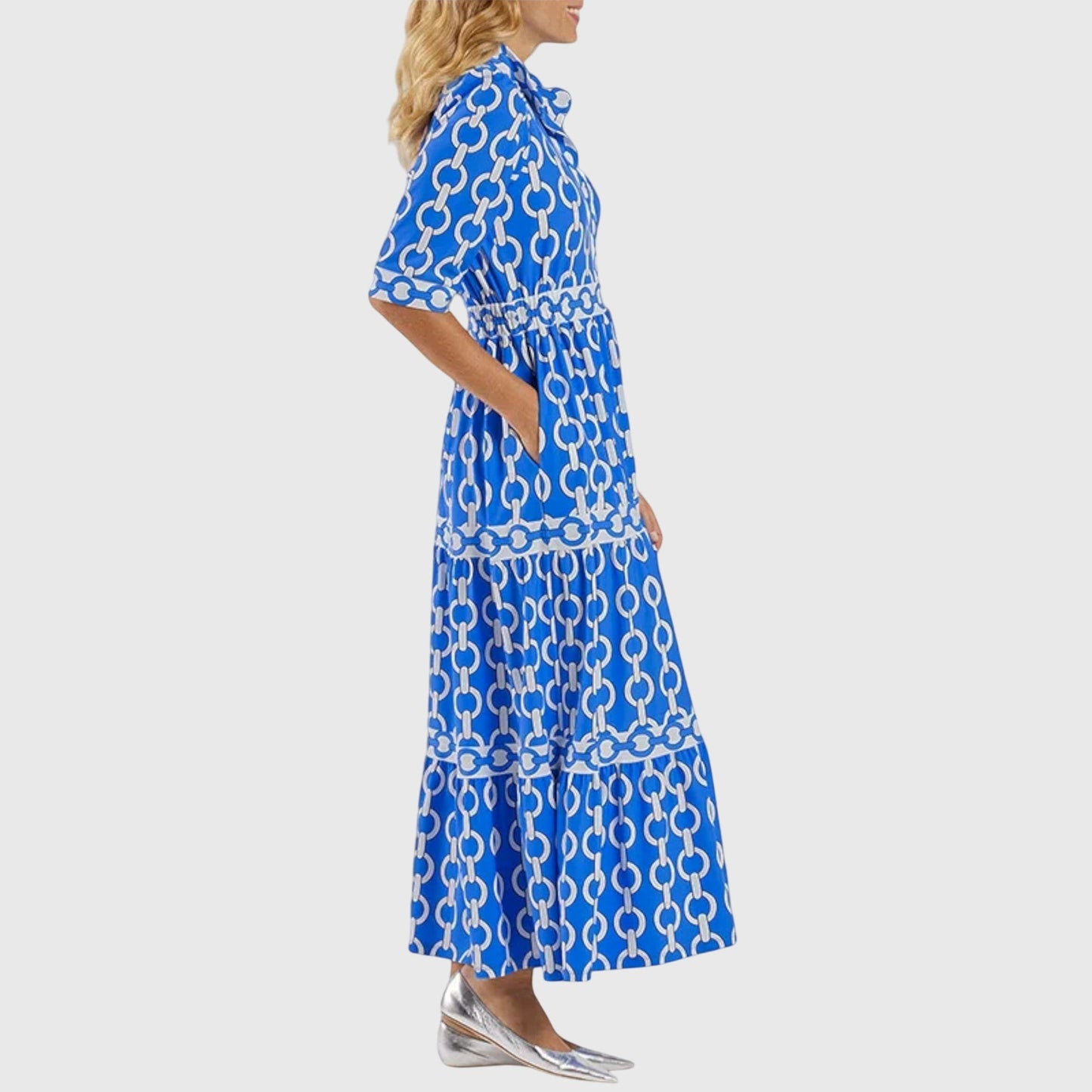 Midi Dresses with Chain Print