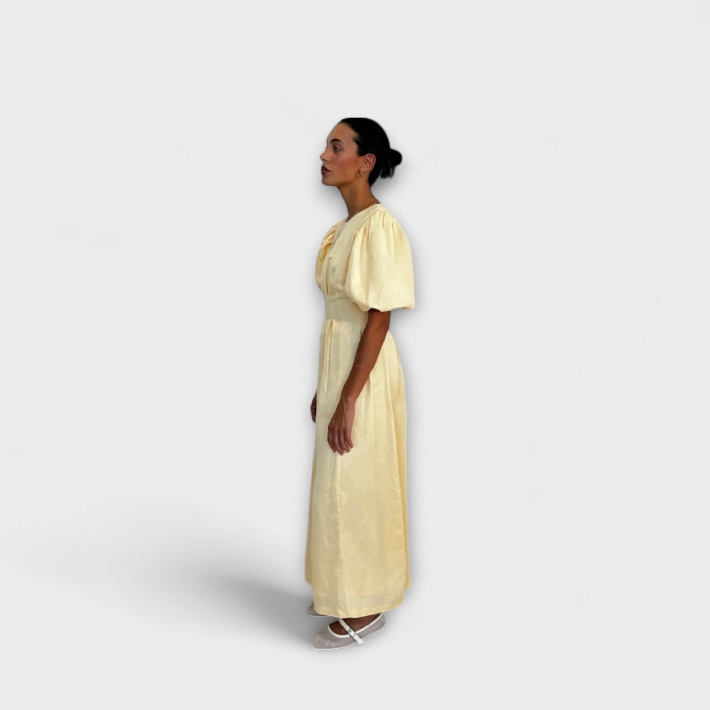 Josephine - Light Yellow Maxi Dress with Breezy Design