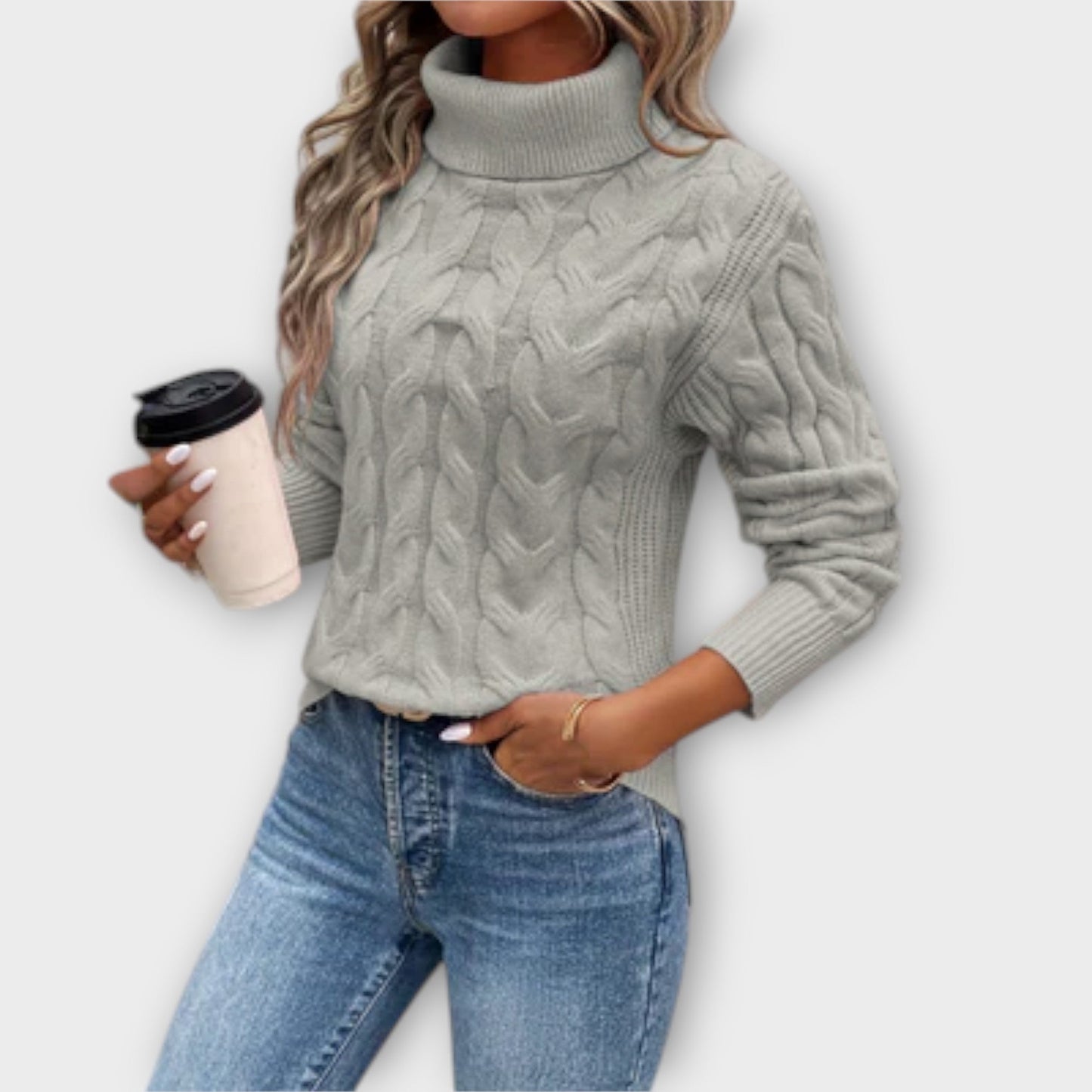 Amelia – Stylish Knit Turtleneck Sweater