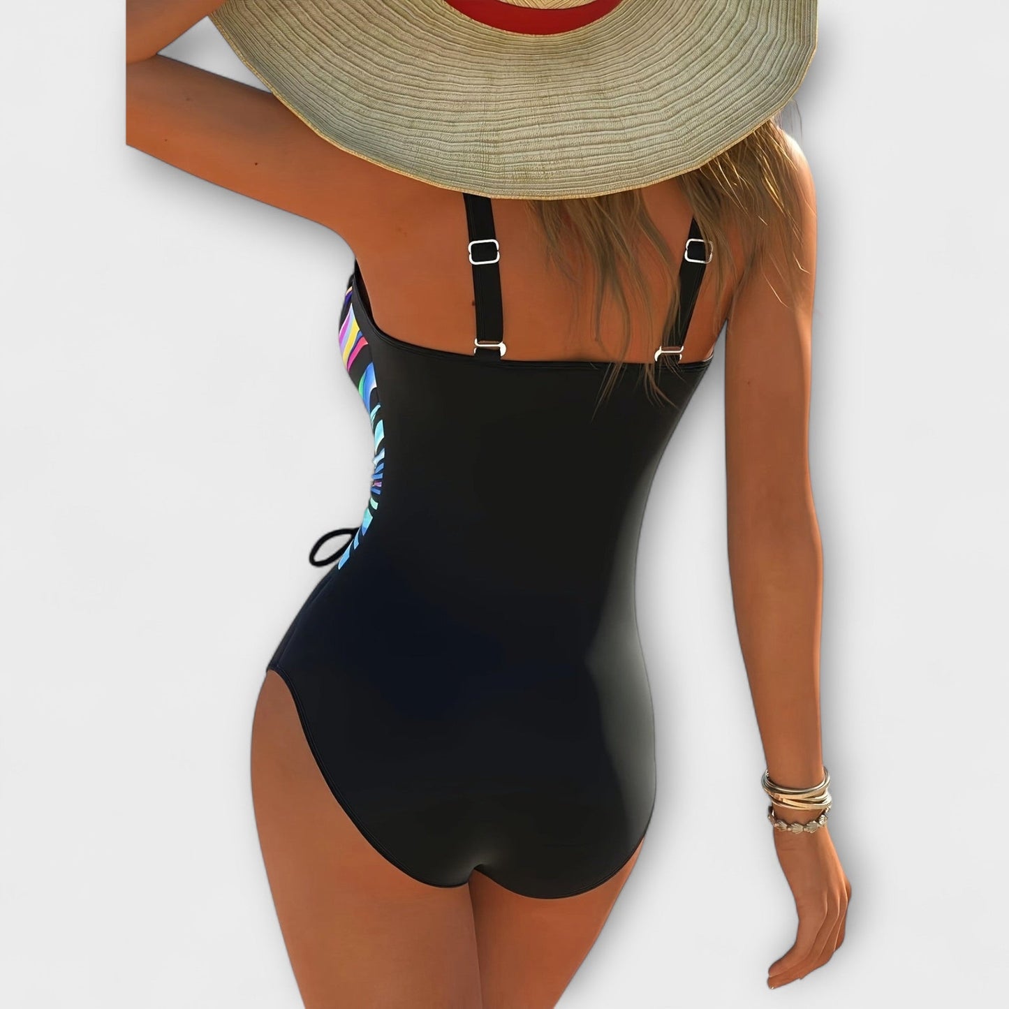 Trendy High-Elastic Swimsuit with Crossed Front Design