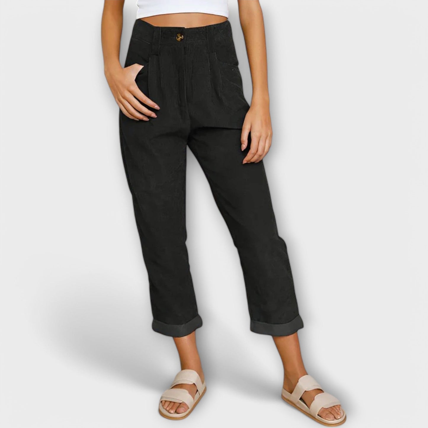 Jana - Contemporary Corduroy Pants