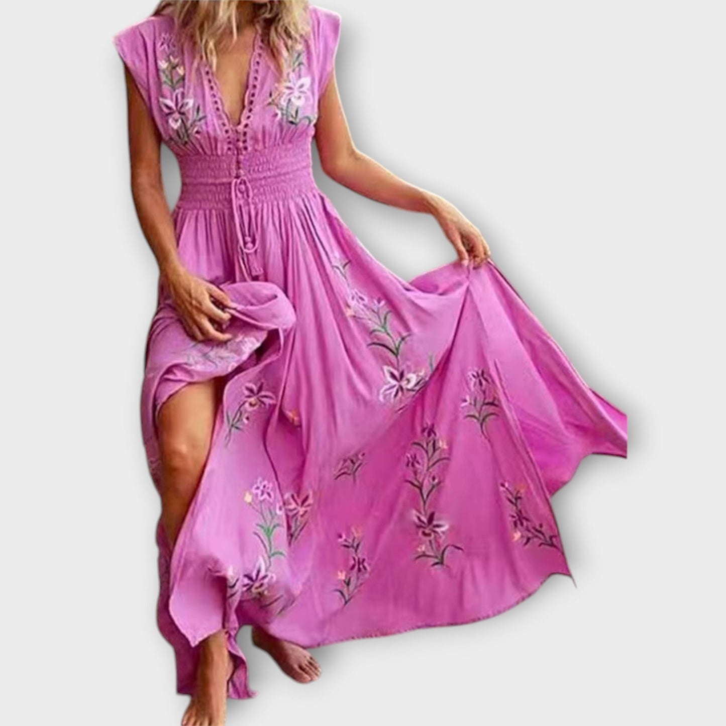 Felizia – Boho Dress with Captivating Embroidery