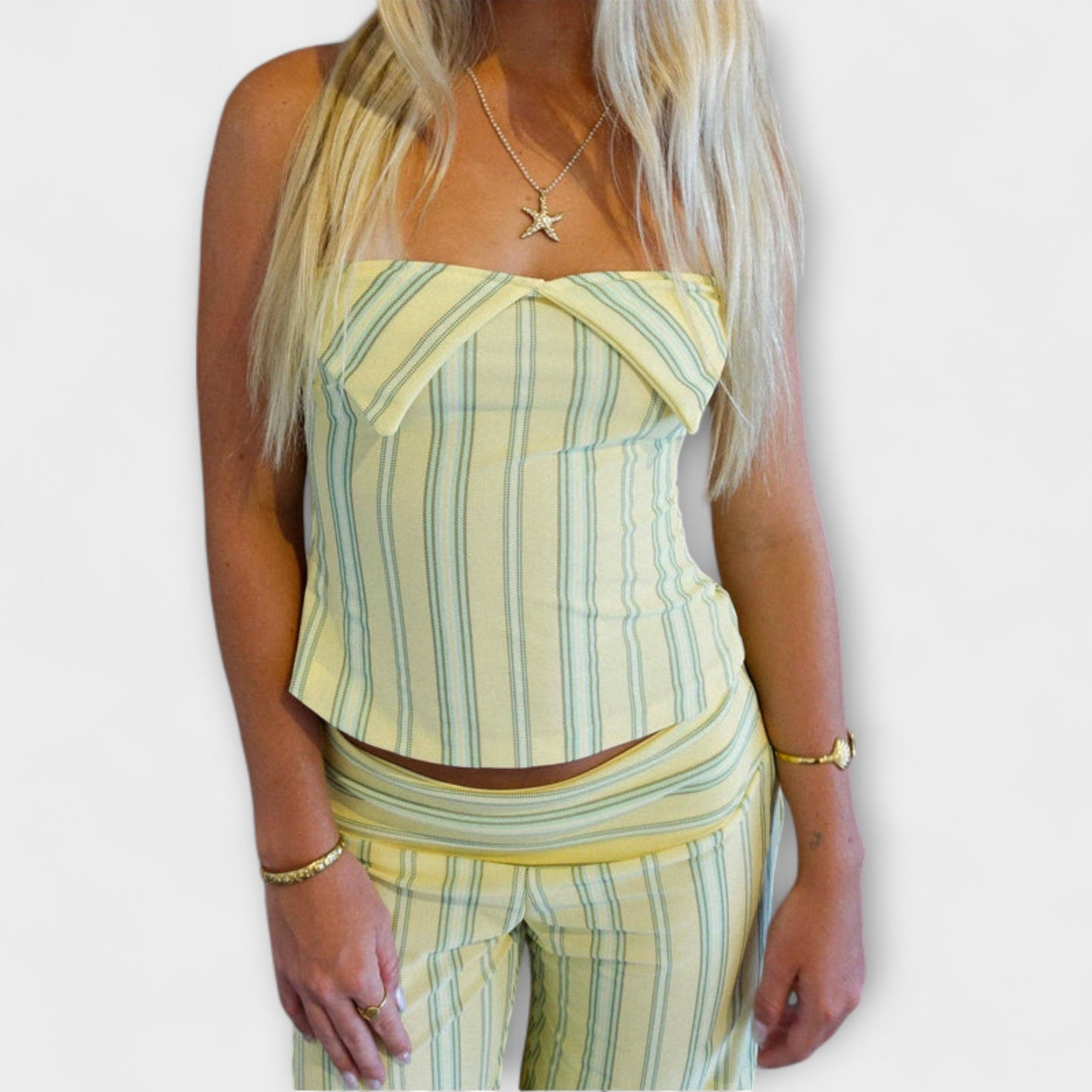 Anastasia - Classic Striped Pants Set