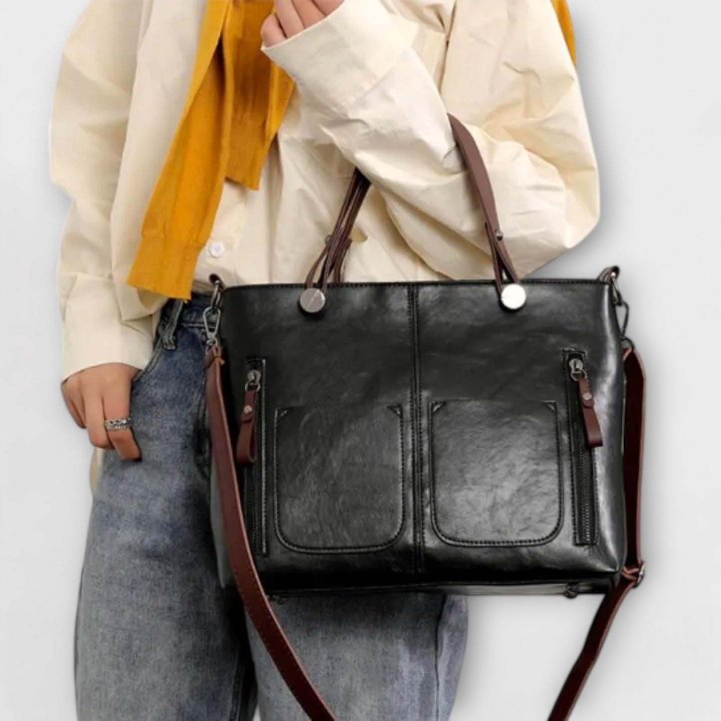 Lora - Elegant Leather Handbag