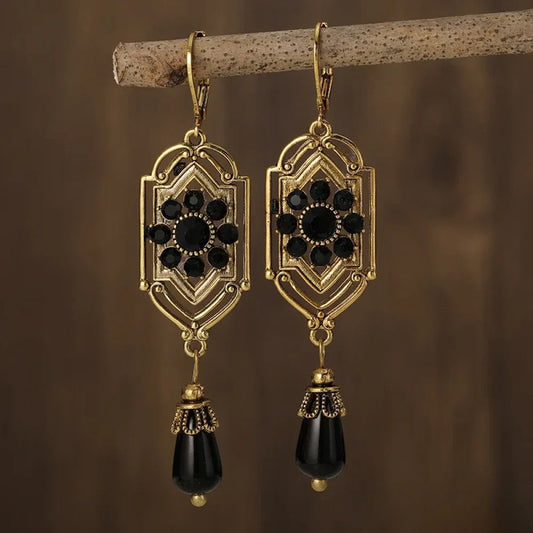 Vintage Black Earrings