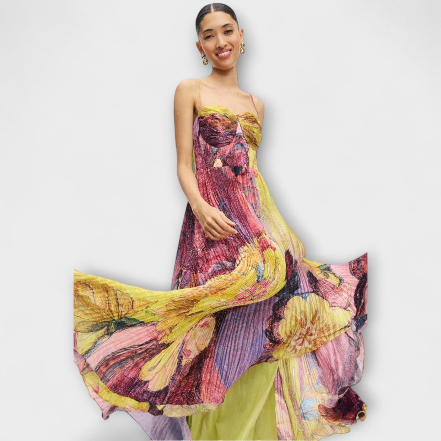 Kiara - Maxi Dress with Bold Ikat Print