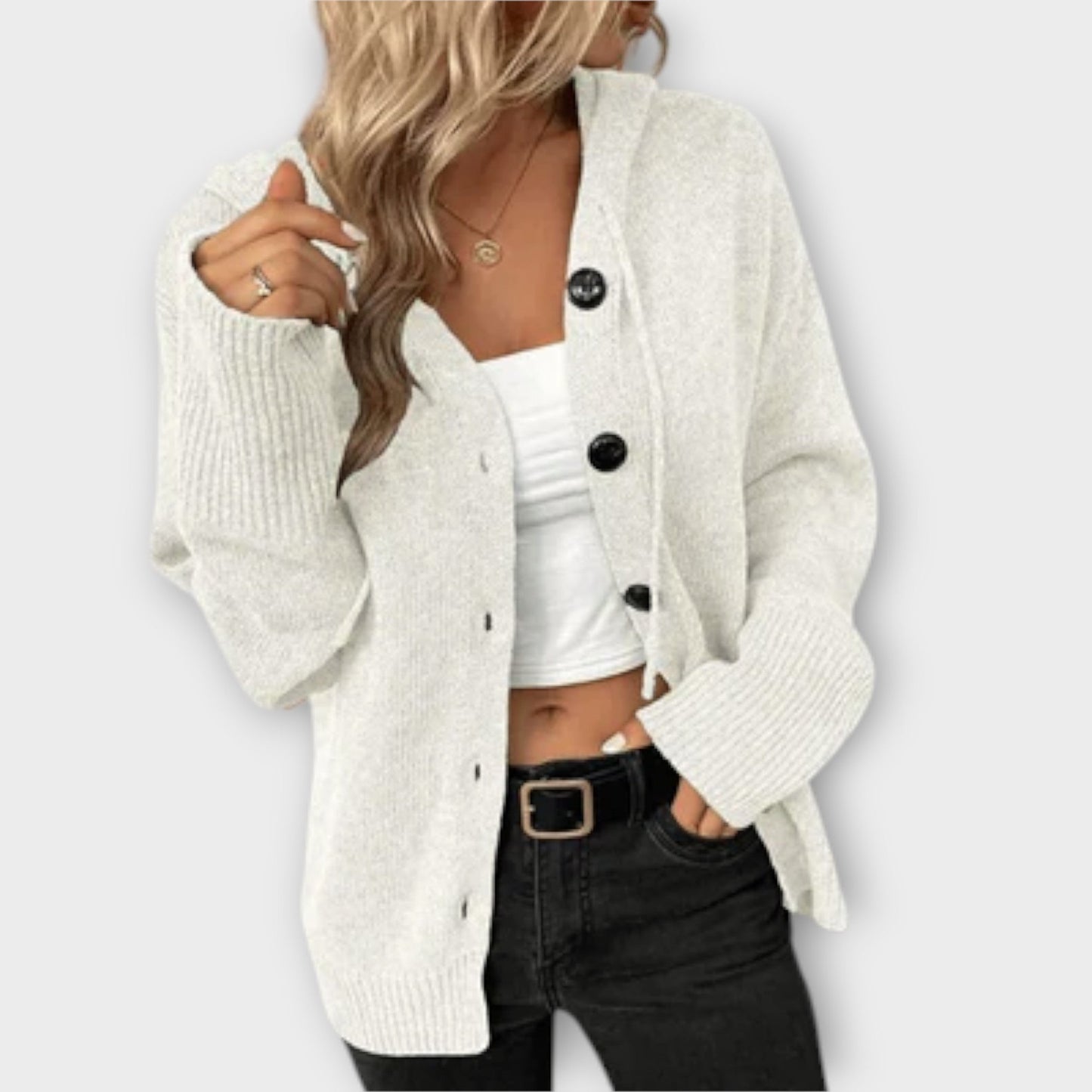 Brittan - Button-Up Knitted Cardigan
