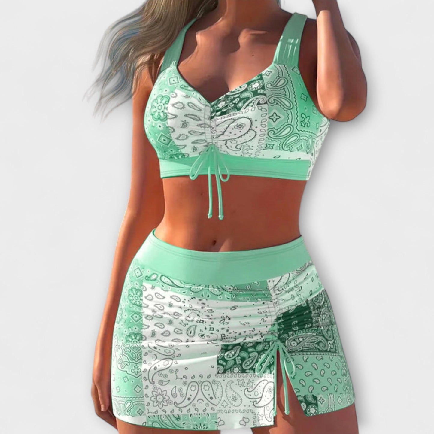 Pauline - Rock Bikini with Bow Detail