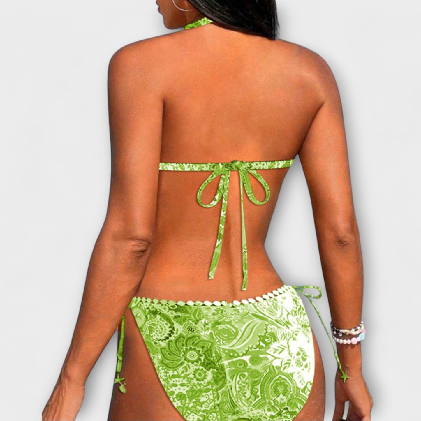 Valerie - Playful Lace Bikini with Collar