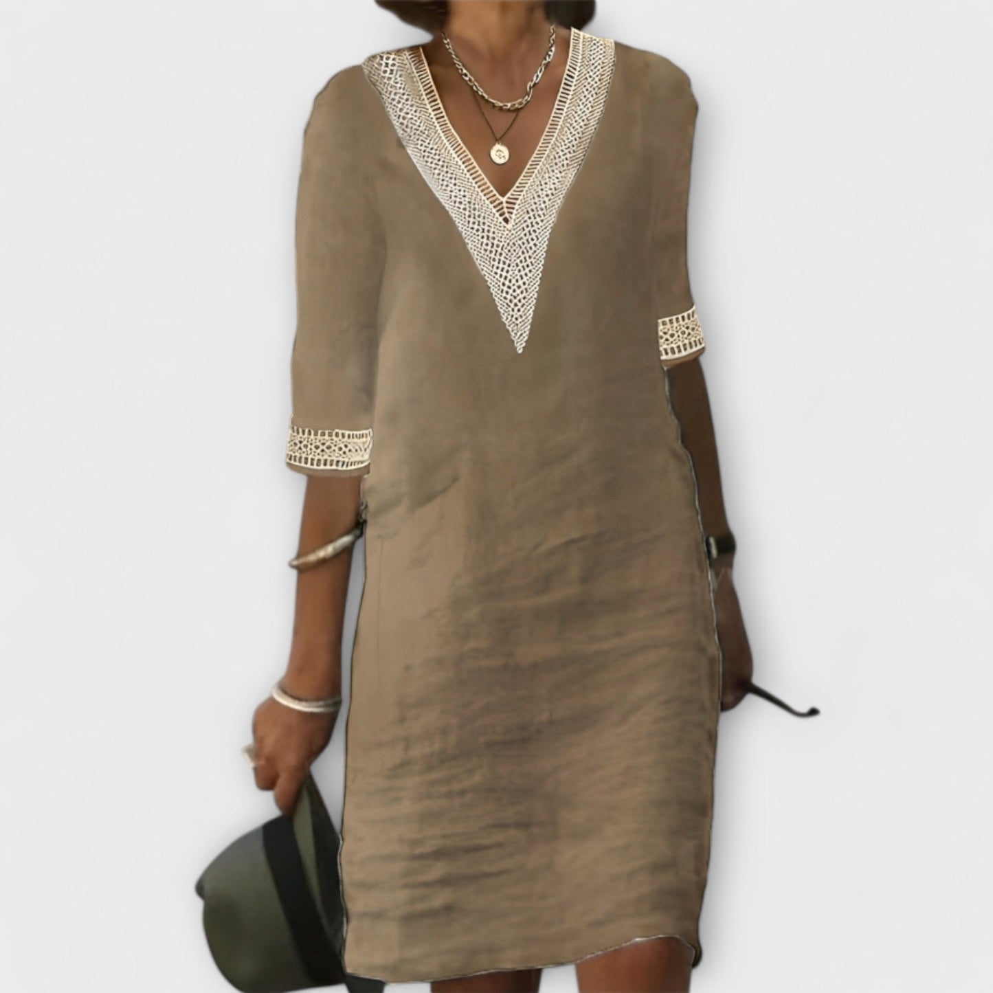 Cotton and Linen Women's Dress