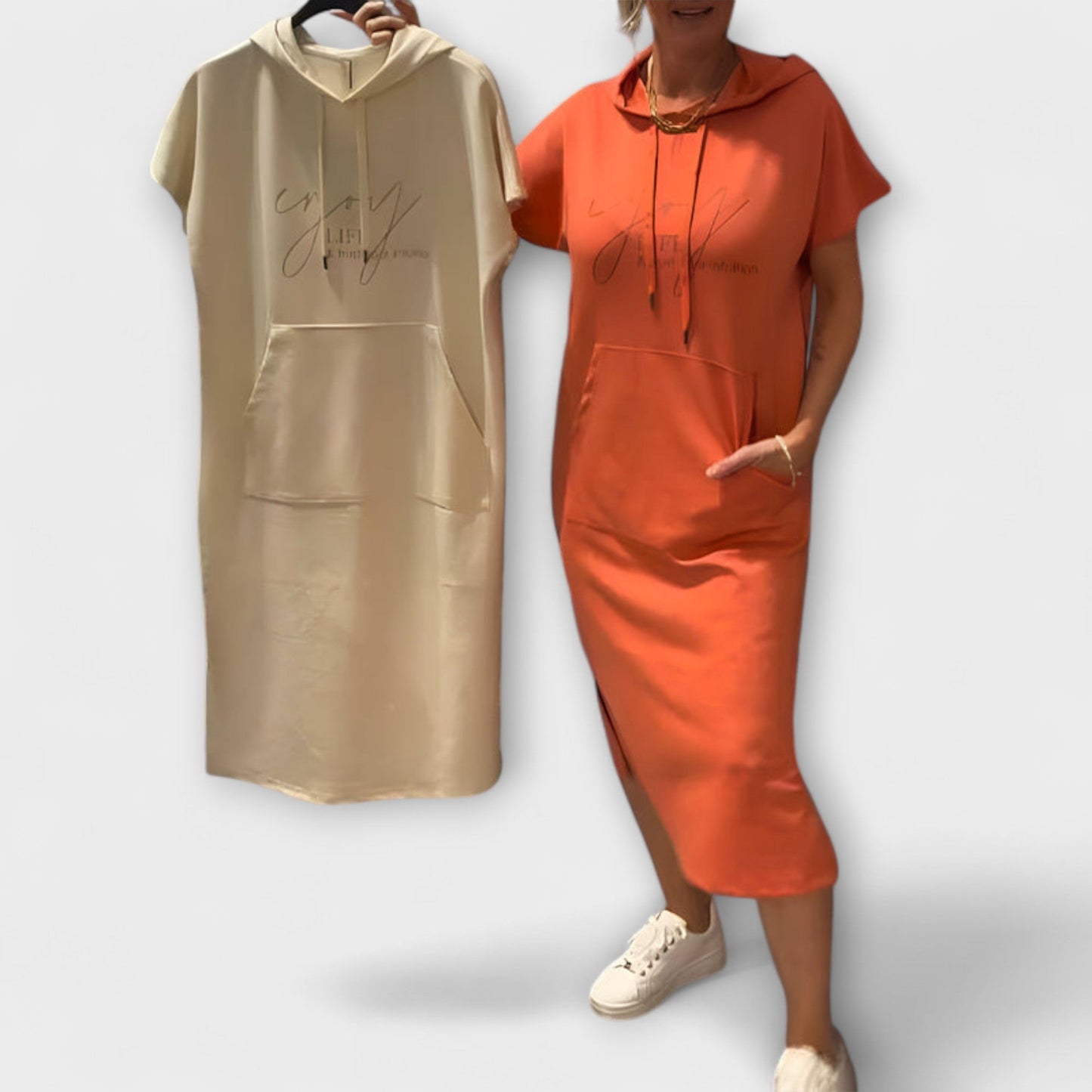 Daisy - Casual Hoodie Dress