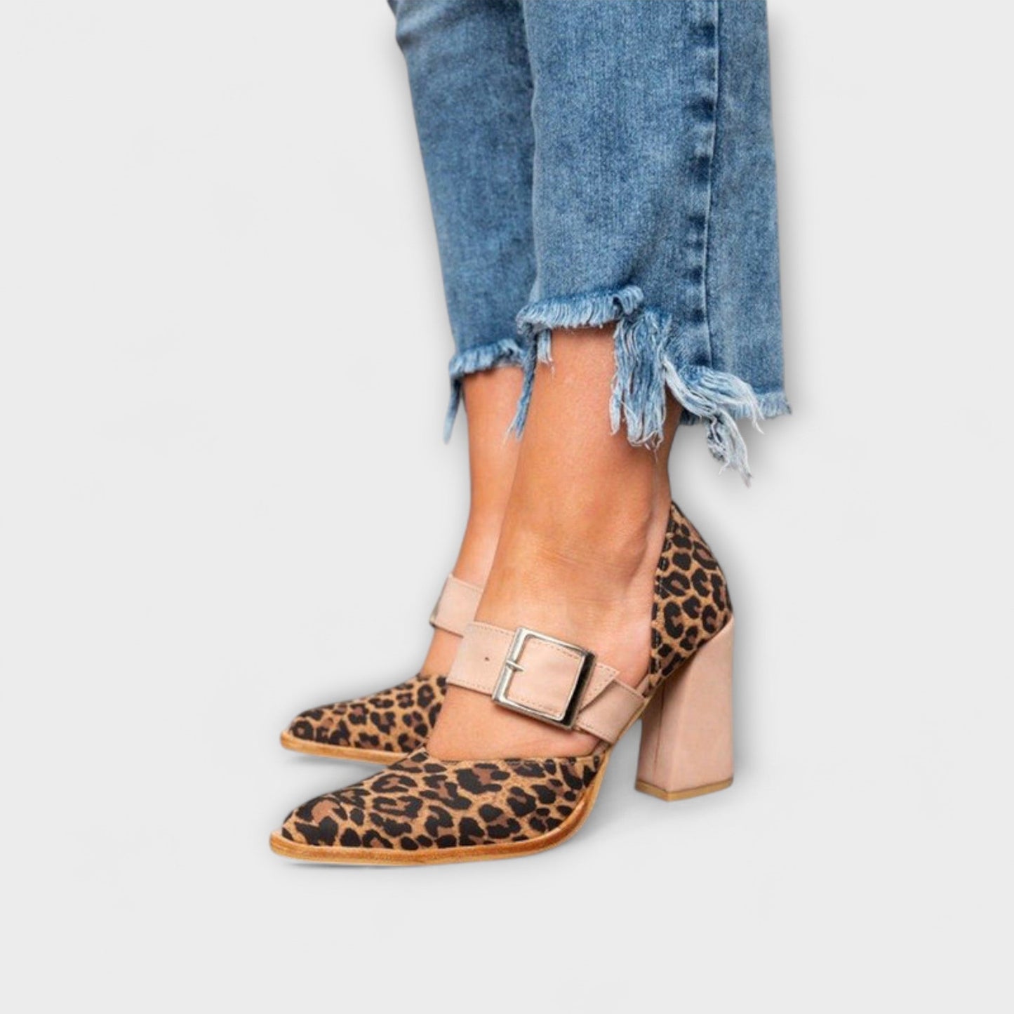 Avano - Leopard Print High Heel Sandals