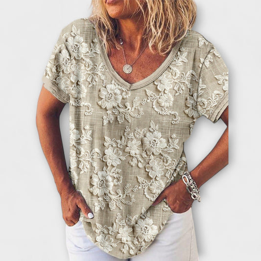 Mia - Floral Print Blouse