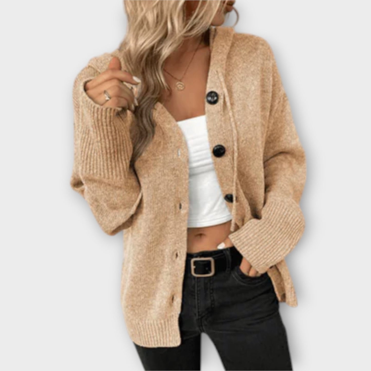 Brittan - Button-Up Knitted Cardigan